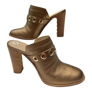 TRINA TURK WOMEN'S WILLOUGHBY BRONZE MULES OR CLOGS SHOES 7